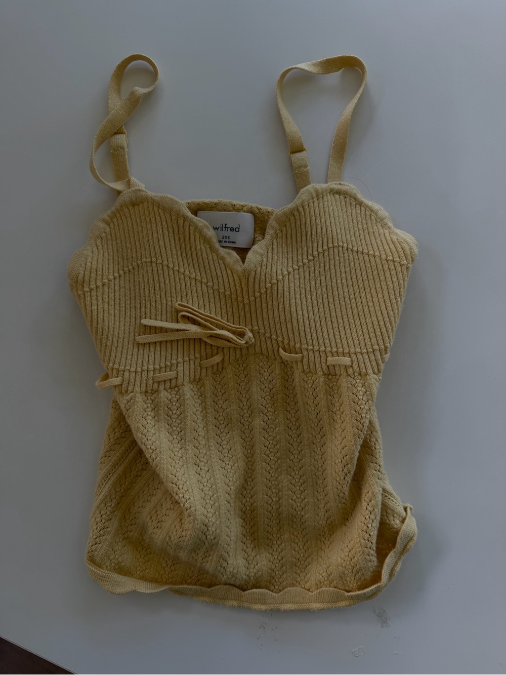 Aritzia Wilfred yellow tank top - Picture 2 of 2